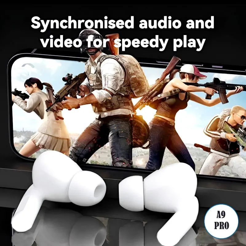 A9 Pro AirPods with Display Screen - Premium Wireless Earbuds