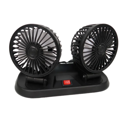 Double Head Vehicle Fan