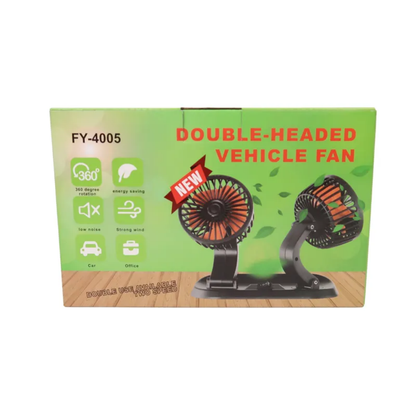 Double Head Vehicle Fan
