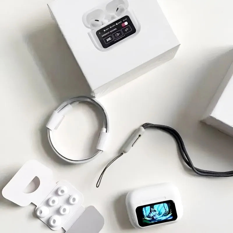 A9 Pro AirPods with Display Screen - Premium Wireless Earbuds