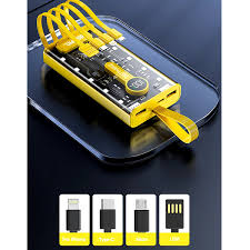 ⚡🔋 120W Transparent Power Bank – Ultra Fast Charge with LED Battery Display & Multi-Device Support