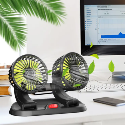 Double Headed Vehicle Fan