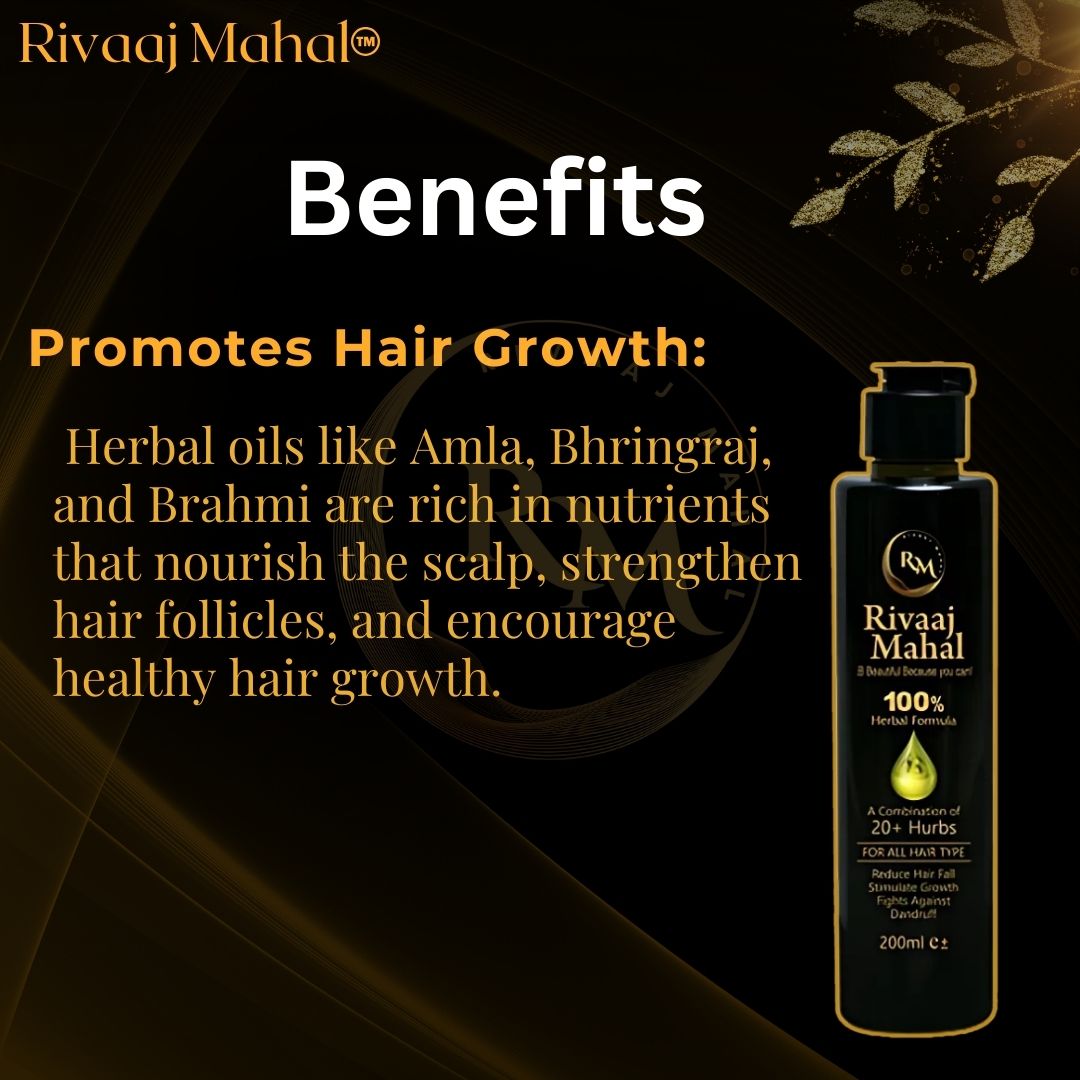 Rivaaj Mahal Ayurvedic Hair Oil – For Long, Strong & Lustrous Hair