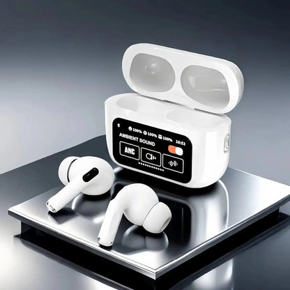 A9 Pro AirPods with Display Screen - Premium Wireless Earbuds