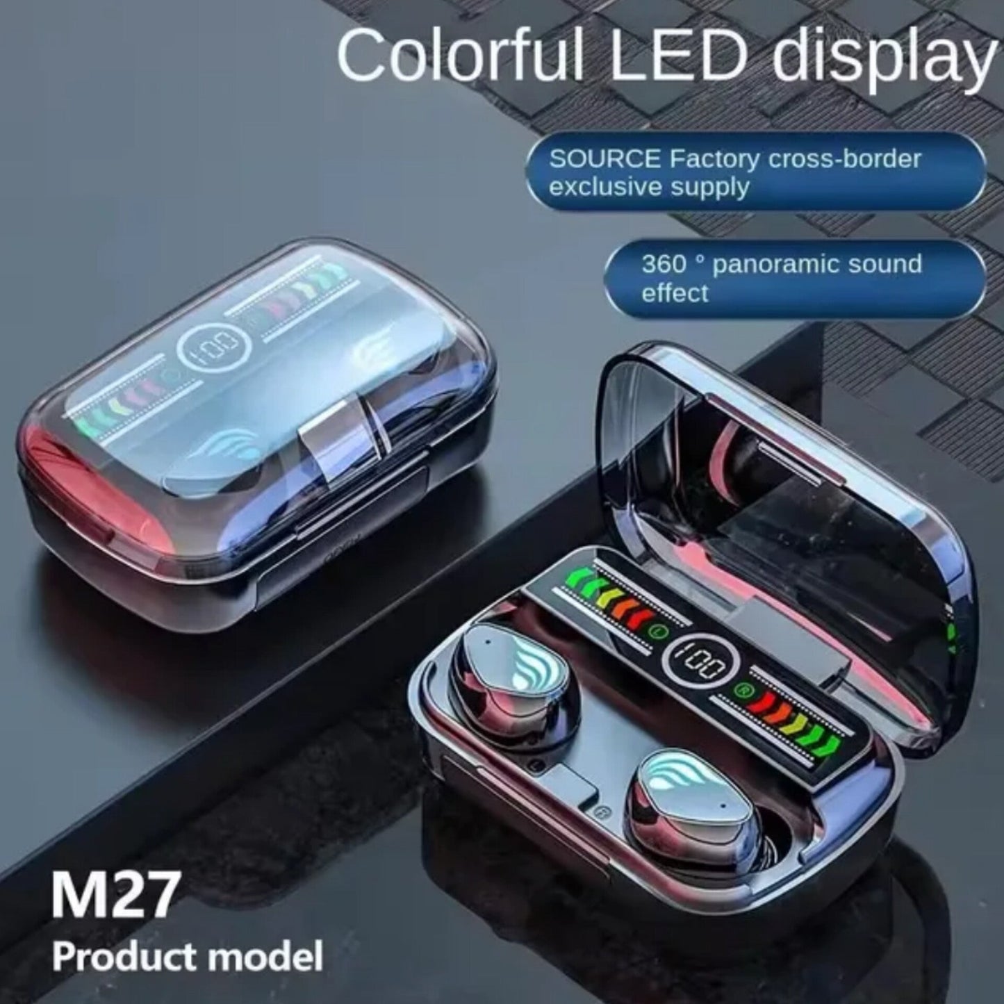 JBL F9 Pro True Wireless Earbuds – HiFi Sound, Digital Display