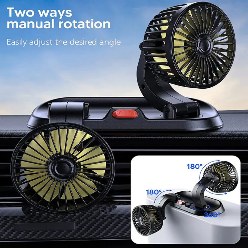 Double Headed Vehicle Fan