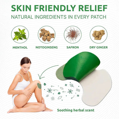 "Bend Without Pain – Powerful Herbal Knee Relief Patch!" Pack of 12